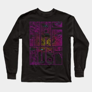 Nairobi, Kenya City Map Typography - Neon Long Sleeve T-Shirt